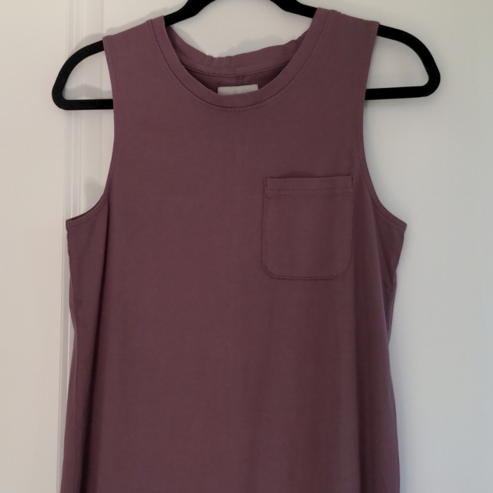 NWOT Pact midi dress purple size xs